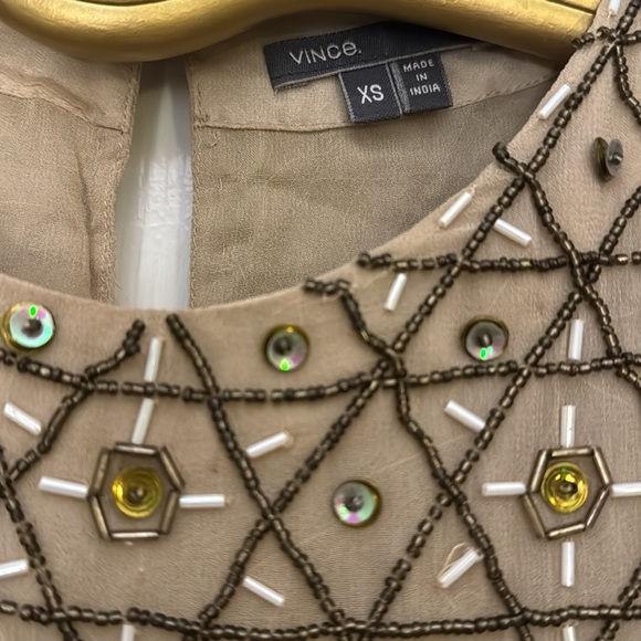 Vince Sparkly Beaded Sequin Top - Picture 3 of 7